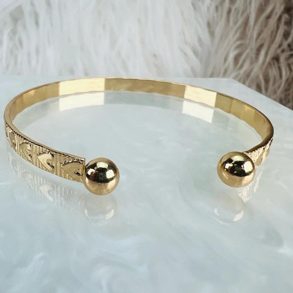 Elegant Goldtone Stackable Cuff Bracelet